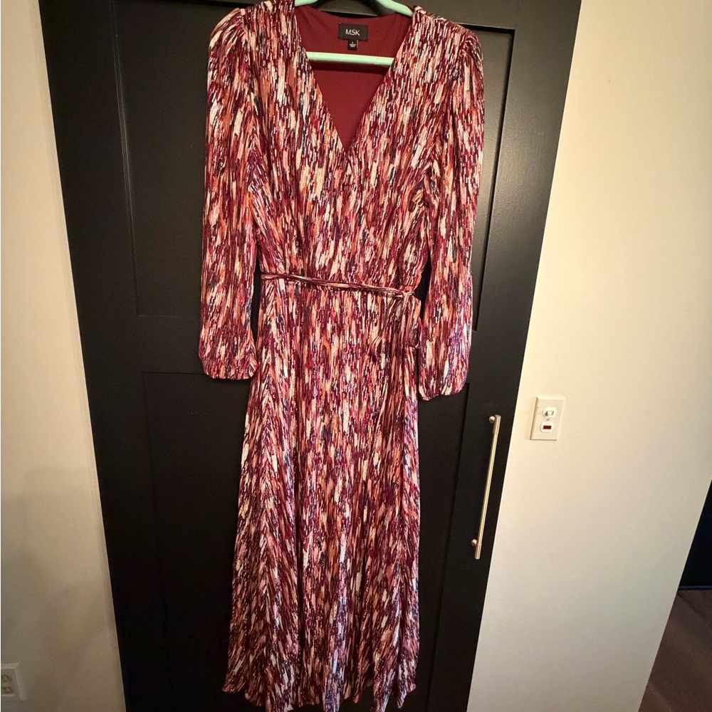 MSK Multicolor Long Sleeve Dress